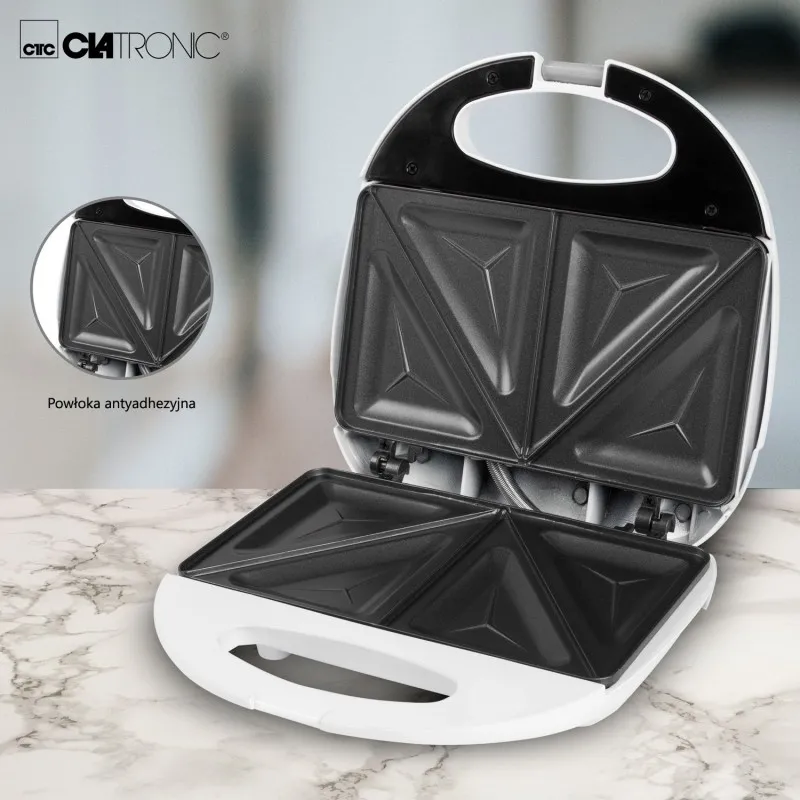 Тост-сендвічниця Clatronic ST 3477 White